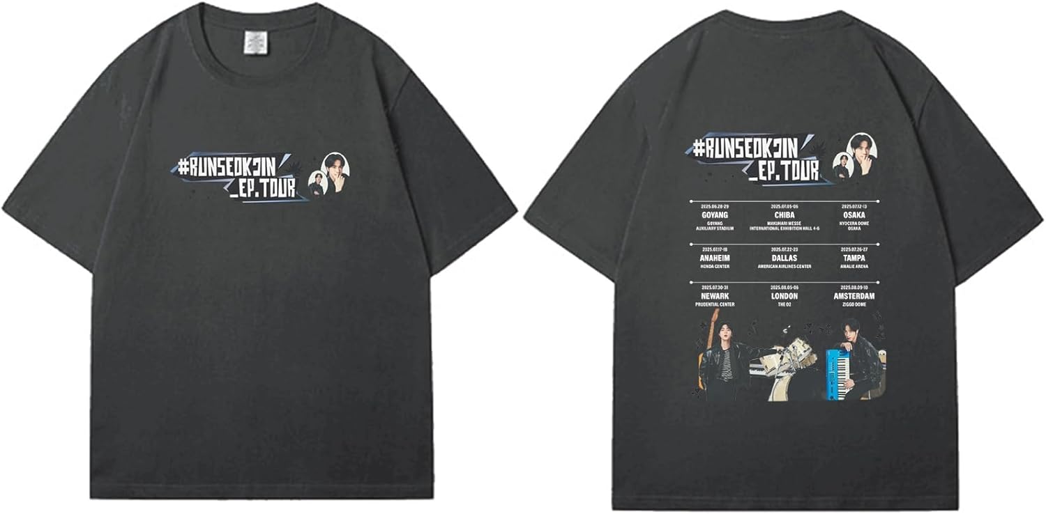 RUNSEOKJIN_epTOUR T-SHIRT (EU VER.) Embroidered Oversized T